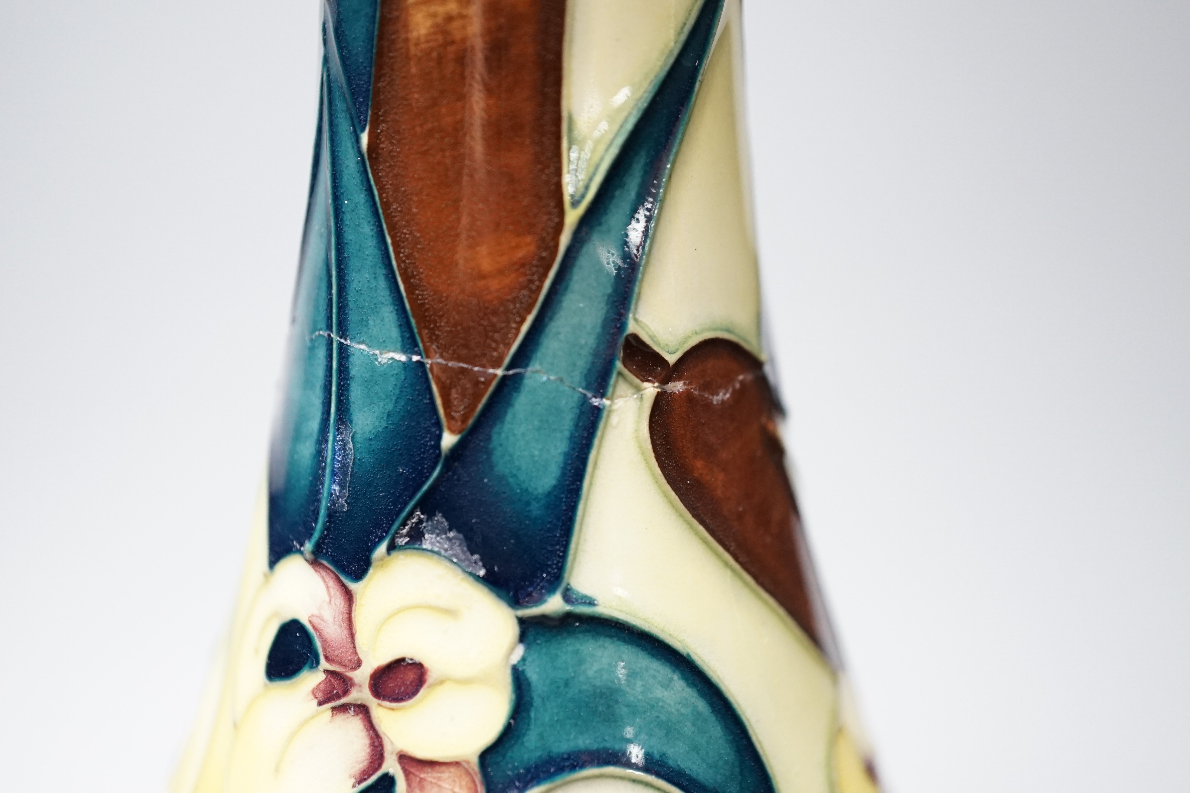 A Moorcroft pottery vase, decorated with the 